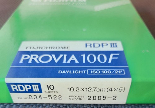Fujifilm provia 100f 4x5 10 - fujifilm,