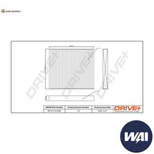 FILTRO ARIA ABITACOLO DP1110.12.0283 PER FIAT 500/C PANDA/Hatchback/Van FORD