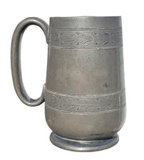 James Dixon & Sons Antique Engraved Tankard EPBM Sheffield England