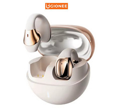 Gionee Auricolari Ultra Aperti in Beige e Oro Rosa Stile Clip On Sport Bluetooth 