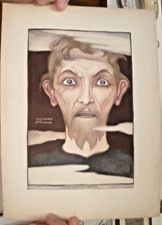 Alberto Martini litografia originale a. 1945 da La vita della Vergine 29x21-1501