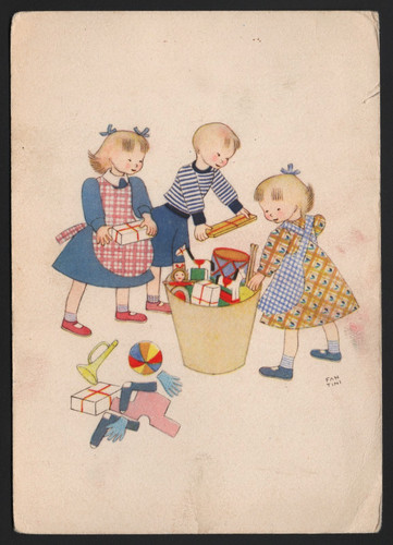 Fan tini bambini - bambini, cesto