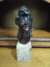 MEZZO BUSTO IN BRONZO DEA DELLA FORTUNA PRIMA META' DEL '900
