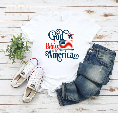 Maglietta god bless america - america,