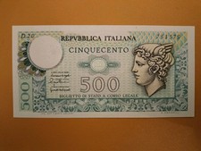 Banconota 500 Lire Mercurio - Repubblica Italiana