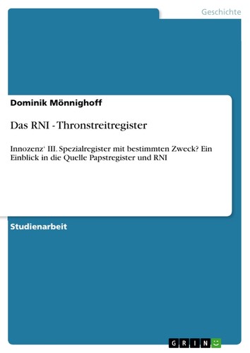 Das rni thronstreitregister - rni,