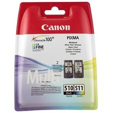 .ORIGINALI CANON PG510+CL511 PER  Pixma MX320 MP270 MX340 MX350 IP2700 MP495 