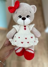 Crochet bear plush toy - bear,,