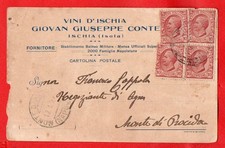 ISCHIA -VINI D'ISCHIA G. GIUSEPPE CONTE vg 1923- NAPOLI