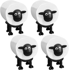 Set Di 4 Porta Carta Igienica a Forma Di Pecora, Divertente Porta Carta Igienica