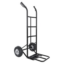 Carrello portapacchi portata max 250 kg portatutto ribalta in acciaio nero