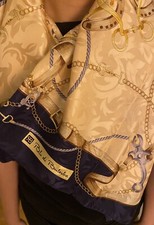 Foulard Blu Balestra 100% Seta