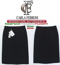 Carla Ferroni gonna in maglia di lana jersey con elastico vita comoda e classica