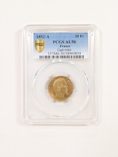 1852-A Francia Oro 20 Franchi