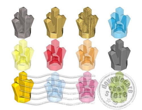 Lego pietra cristallo 1x1 - lego,