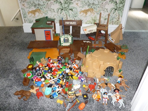 Enorme playmobil bundle fort - playmobil,