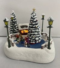 2024 Thomas Kinkade Teleflora Oh che divertimento pattinatori di Natale