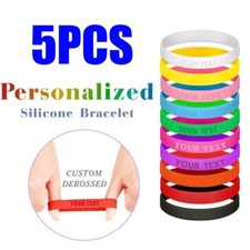 5PCS BRACCIALETTI IN SILICONE