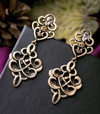 Boucles d'Oreilles Clips Doré