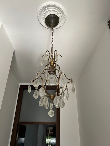 Lampadario cestello goccie - cestello, a