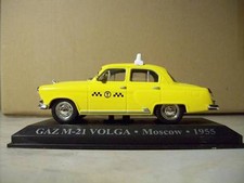 MODELLO DIE CAST SCALA 1:43 TAXI GAZ M-21 VOLGA MOSCOW 1955 ( d4 )