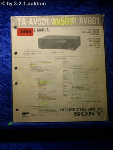 Sony service manual - service,
