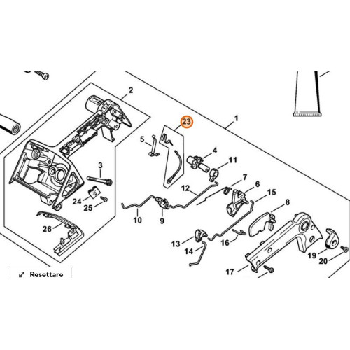 Stihl molla contatto con - molla,
