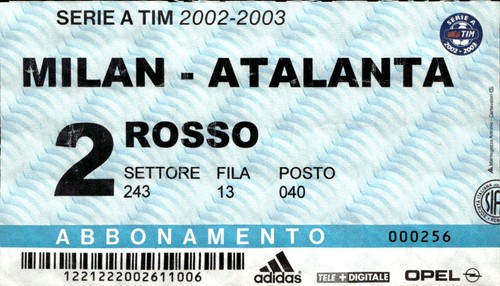 Biglietto stadio milan - biglietto,