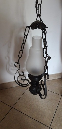 Lampadario ferro battuto - lampadario, in