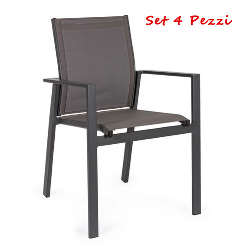 Sedia con bracci - , dark