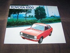 TOPRARITA' Splendido depliant di prestigio Toyota 1000 del 1976!!!
