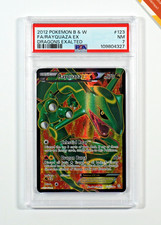Pokemon PSA 7 Rayquaza Ex #123 Full Art Dragons Exalted 2012 English