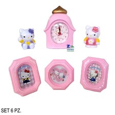 SET 6 PZ HELLO KITTY HAPPY CON