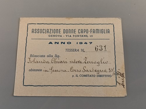 Italian women union card udi - women's,