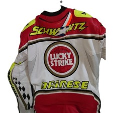 56 LEATHER SUIT DAINESE SCHWANTZ  REPLICA ARAI SCHWANTZ SIGNED RG 500 GAMMA 250