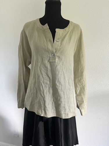 Blusa donna zara lino beige - zara,
