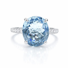 Anello con acquamarina - anello,