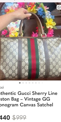 Gucci sherry line pattern - line, gg