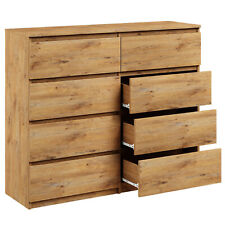 Cassettiera con 8 cassetti 120 cm credenza artigianale legno