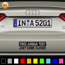 Adesivo decalcomania auto AIRBAG TEST vinile divertente