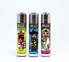 Accendini clipper set 3 pezzi