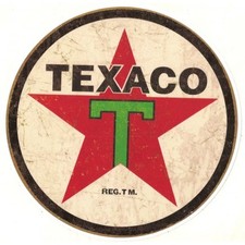Texaco sticker vinyle - texaco, laminé
