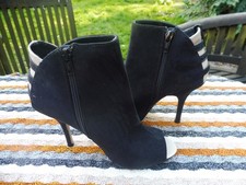 Next stivaletto nero/nudo con