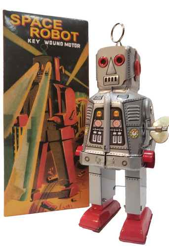 Sparky space robot - space, windup