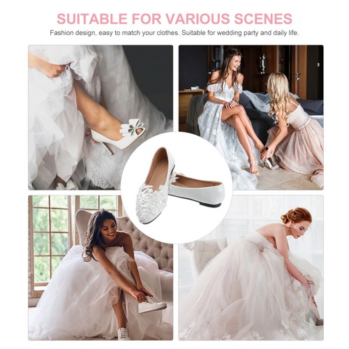 Wedding slippers bridal shoes - slippers,