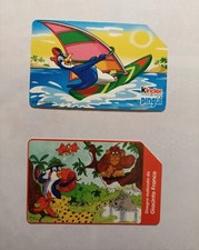 2 SCHEDE TELEFONICHE - KINDER PINGUì - DA COLLEZIONE