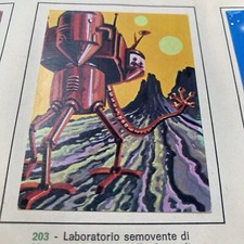 FIGURINA N.203 FANTASCIENZA ED. MARTE ANNI ‘60 OTTIMA DA RECUPERO