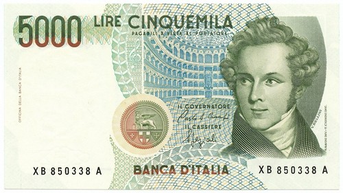 5000 lire italia - d'italia, vincenzo