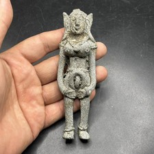 Unica statua figura donna erotica bronzo antico romano 