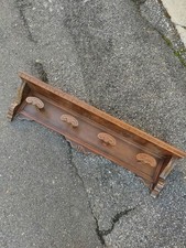 Antico Attaccapanni Cappelliera Vintage Legno Massello